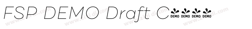 FSP DEMO Draft C字体转换 FSP DEMO Draft C字体转换